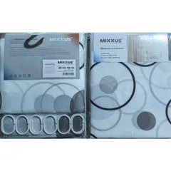 Шторка для ванної Mixxus SCT-014-180x180 з поліестеру (Візерунок "Круги") (AC3584)