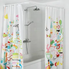 Штанга для шторки П-подібна універсальна Mixxus CRA-U-90x90x90 90x90x90cm, 90x180cm, 270cm (алюміній) (AC3593)