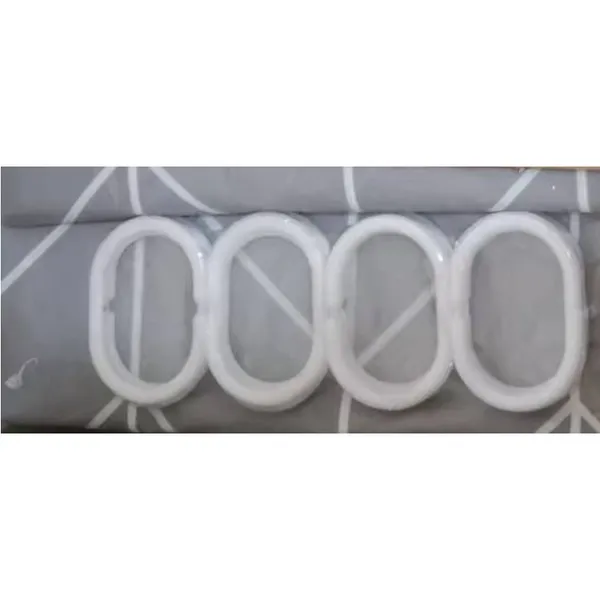 Шторка для ванної Zerix SCP-012-180x180 з PEVA (поліетиленвінілацетату) (Візерунок "Зигзаг" сірий) (ZX6085)