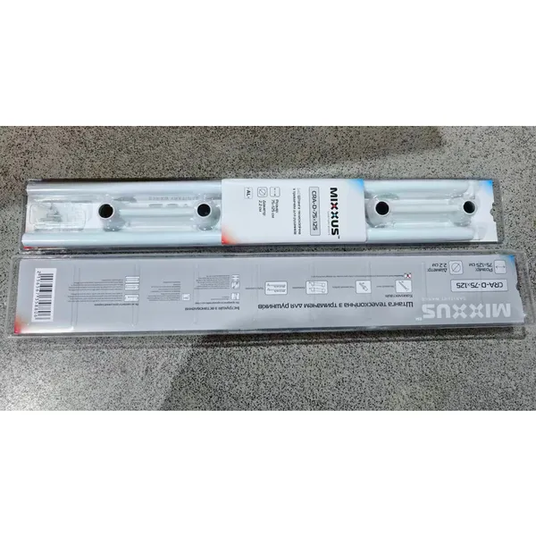 Штанга для шторки телескопічна з тримачем для рушників Mixxus CRA-D-75x125 75cm-125cm (алюміній) (AC3588)