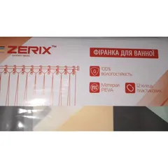 Шторка для ванної Zerix SCP-007-180x200 з PEVA (поліетиленвінілацетату) (Візерунок "Ромби") (ZX6080)