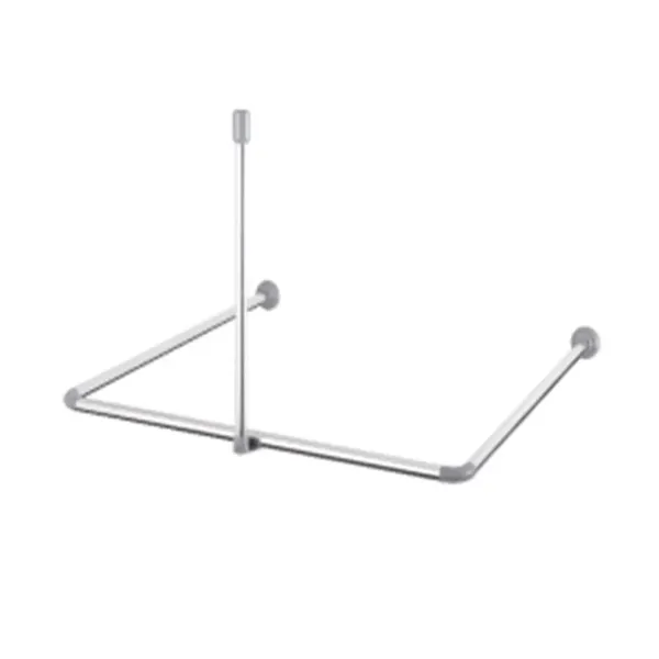Штанга для шторки підтримуюча пряма Mixxus CRA-S-60 60cm (алюміній) (AC3594)