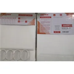 Шторка для ванної Zerix SCP-021-180x180 з PEVA (поліетиленвінілацетату) (Колір білий 3-Д) (ZX6094)
