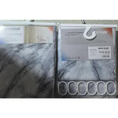 Шторка для ванної Mixxus SCT-009-180x180 з поліестеру (Візерунок "Мармур") (AC3579)