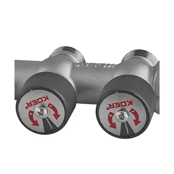 Колектор вентильний без фітингу Koer KR.1128-2 - 3/4"x3/4"x3/4"x2 Ways (KR5871)