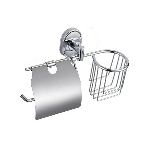 Паперотримач з кришкою та кошиком Zerix AFB-0103-1 (ZX5065)