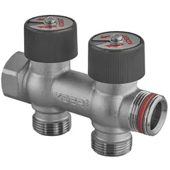 Колектор вентильний без фітингу Koer KR.1128-2 - 3/4"x3/4"x3/4"x2 Ways (KR5871)