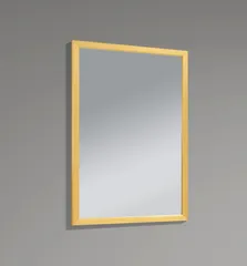 Дзеркало настінне Zerix FONTE MRZ09-60x85-Reverse GOLD прямокутне в золотій рамі (ZX6211)