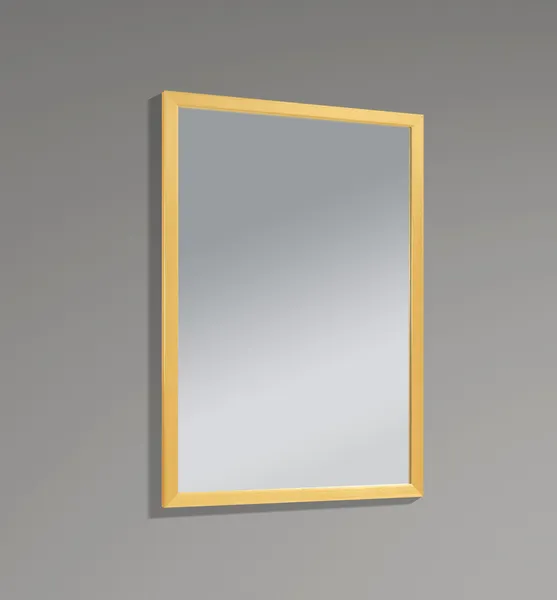 Дзеркало настінне Zerix FONTE MRZ09-60x85-Reverse GOLD прямокутне в золотій рамі (ZX6211)