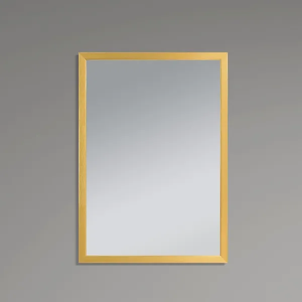 Дзеркало настінне Zerix FONTE MRZ09-60x85-Reverse GOLD прямокутне в золотій рамі (ZX6211)