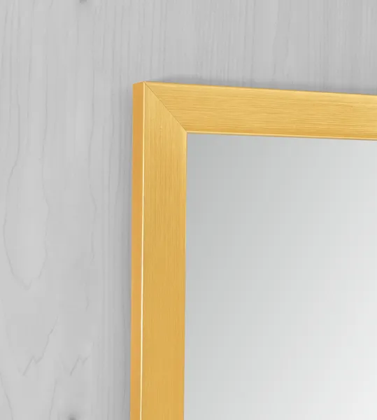 Дзеркало настінне Zerix FONTE MRZ09-60x85-Reverse GOLD прямокутне в золотій рамі (ZX6211)