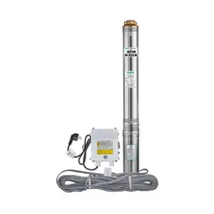 Насос свердловинний відцентровий Taifu 4STM 8/12+45M +пульт Н=76м, Q=10,8м3, P=1500Вт, каб.45м, 1,5" (TF3400)