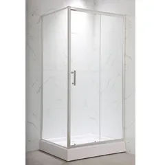 Душова кабіна з низьким піддоном Mixxus HARD SCT01-120x80x198-TR Chrome NEW прозоре скло 5мм (MI8428)