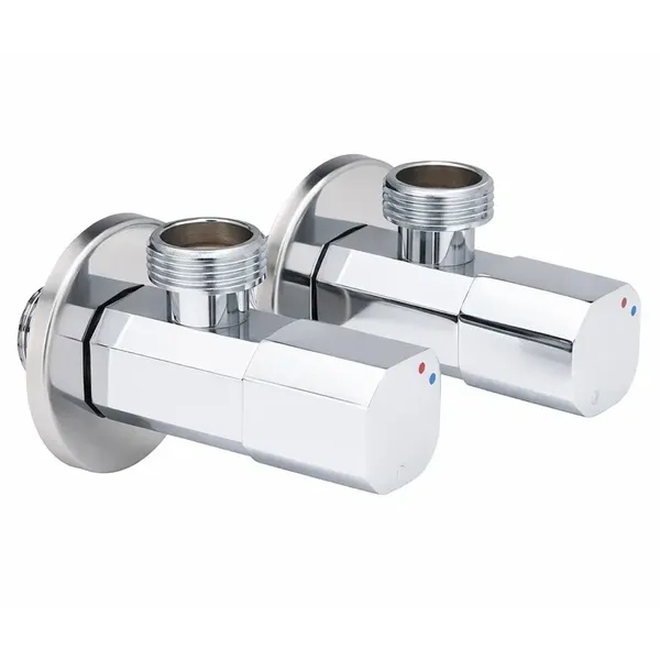 Кран кульовий для підключення сантехприладів Sanlux ST-501 - 1/2"x1/2" (SL2928)