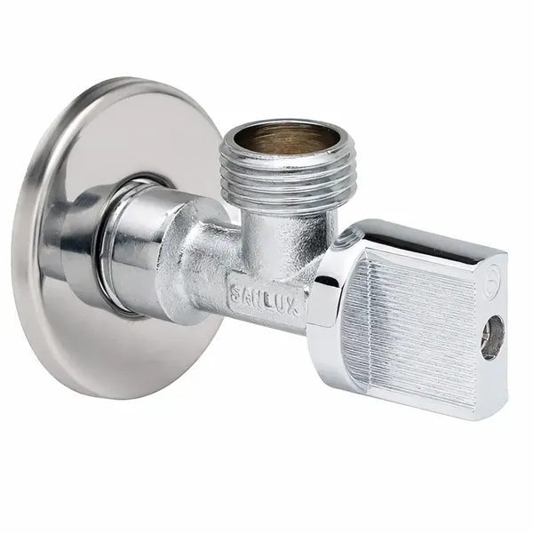 Кран кульовий для підключення сантехприладів Sanlux ST-80 - 1/2"x1/2" (SL2930)