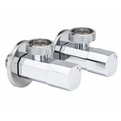 Кран кульовий для підключення сантехприладів Sanlux ST-501 - 1/2"x3/4" (SL2929)
