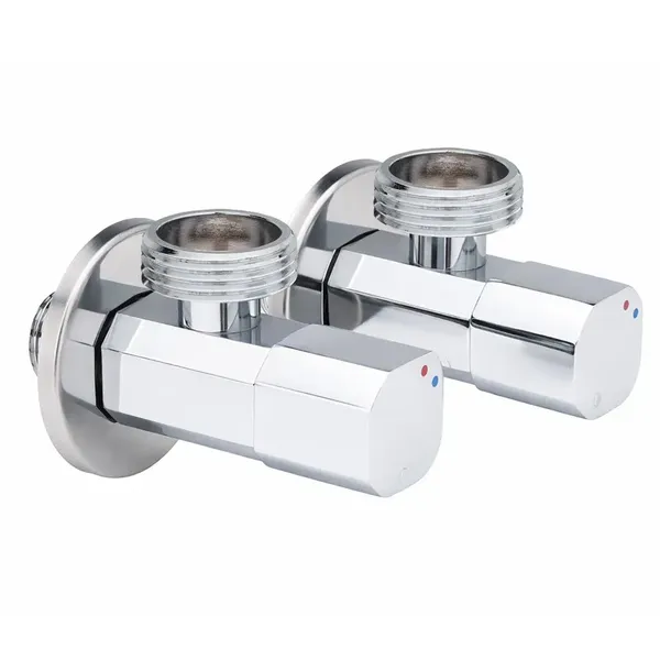 Кран кульовий для підключення сантехприладів Sanlux ST-501 - 1/2"x3/4" (SL2929)