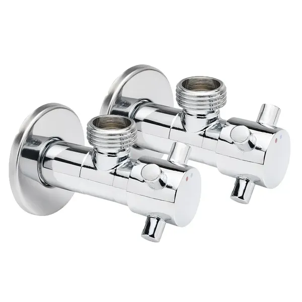 Кран кульовий для підключення сантехприладів Sanlux ST-301 - 1/2"x1/2" (SL2926)