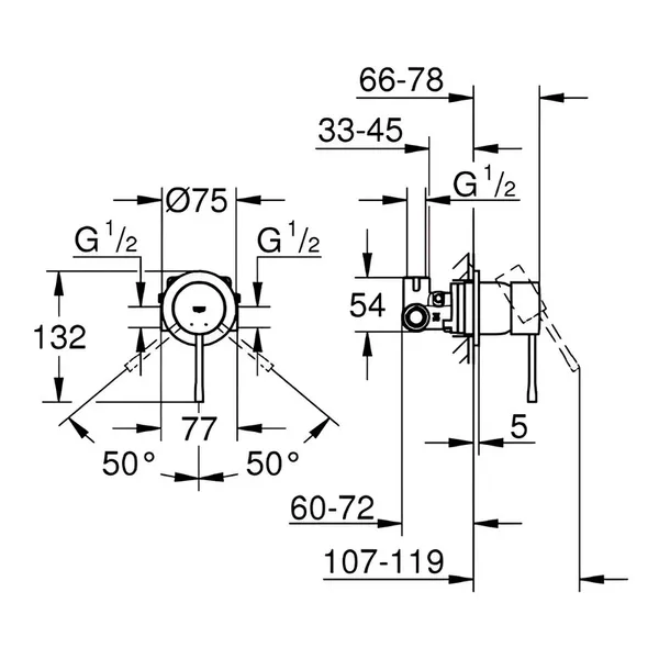 Готовий комплект для гігієнічного душу Grohe Essence з Tempesta-F (UA111197243)