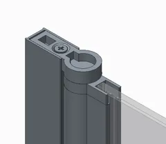 Шторки скляні на ванну розпашні Koer SR BS02-80x140-TR-07 прозоре скло 6мм, графіт (KR5941)