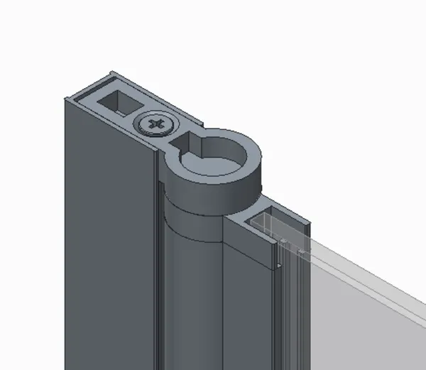 Шторки скляні на ванну розпашні Koer SR BS02-80x140-TR-07 прозоре скло 6мм, графіт (KR5941)