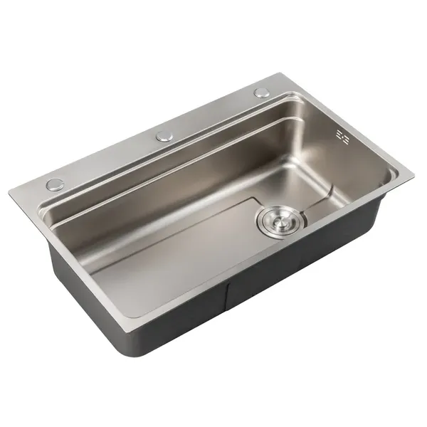 Мийка з нержавіючої сталі Mixxus MS7546-Set-01 Micro Decor SS Color (3.0/0.8) комплект (нерж.) (MI8391)