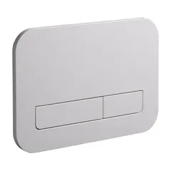 Панель змиву Koer KT-0609-03 240x160x7mm пластикова, кнопка лінійна (колір білий) (KR6129)
