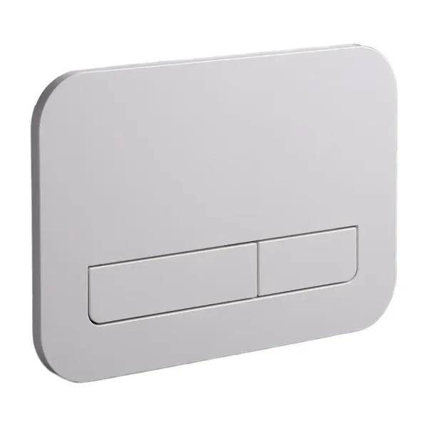 Панель змиву Koer KT-0609-03 240x160x7mm пластикова, кнопка лінійна (колір білий) (KR6129)