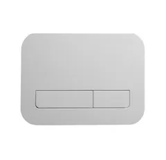 Панель змиву Koer KT-0609-03 240x160x7mm пластикова, кнопка лінійна (колір білий) (KR6129)
