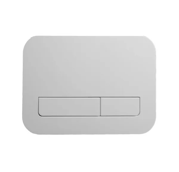 Панель змиву Koer KT-0609-03 240x160x7mm пластикова, кнопка лінійна (колір білий) (KR6129)
