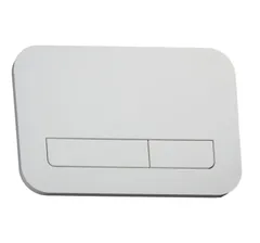 Панель змиву Koer KT-0609-03 240x160x7mm пластикова, кнопка лінійна (колір білий) (KR6129)