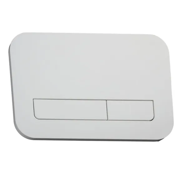 Панель змиву Koer KT-0609-03 240x160x7mm пластикова, кнопка лінійна (колір білий) (KR6129)