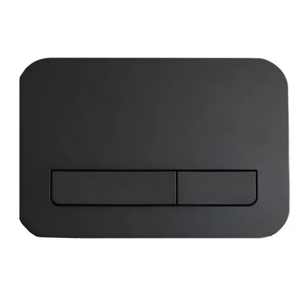 Панель змиву Koer KT-0609-05 240x160x7mm пластикова, кнопка лінійна (колір чорний матовий) (KR6131)