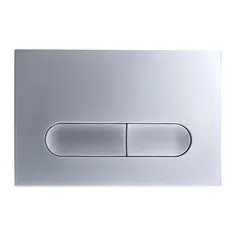 Панель змиву Koer KT-0608-14 240x160x10mm пластикова, кнопка закруглена (колір сатин) (KR6127)
