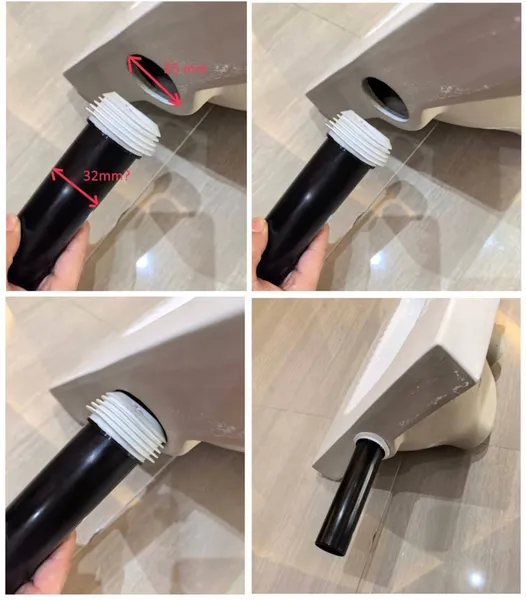 Сполучний патрубок для чаші Генуя Mixxus Premium Wave-2304 (MP6727)