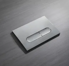 Панель змиву Koer KT-0608-01 240x160x10mm пластикова, кнопка закруглена (колір хром) (KR6124)