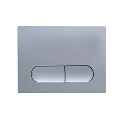 Панель змиву Koer KT-0608-01 240x160x10mm пластикова, кнопка закруглена (колір хром) (KR6124)