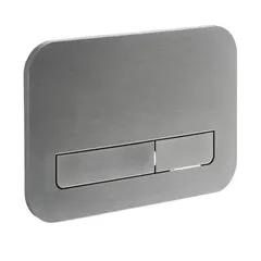 Панель змиву Koer KT-0609-07 240x160x7mm пластикова, кнопка лінійна (колір графіт) (KR6133)