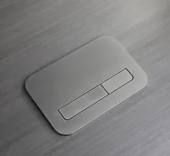 Панель змиву Koer KT-0609-07 240x160x7mm пластикова, кнопка лінійна (колір графіт) (KR6133)