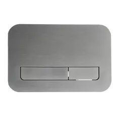 Панель змиву Koer KT-0609-07 240x160x7mm пластикова, кнопка лінійна (колір графіт) (KR6133)