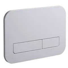 Панель змиву Koer KT-0609-01 240x160x7mm пластикова, кнопка лінійна (колір хром) (KR6130)