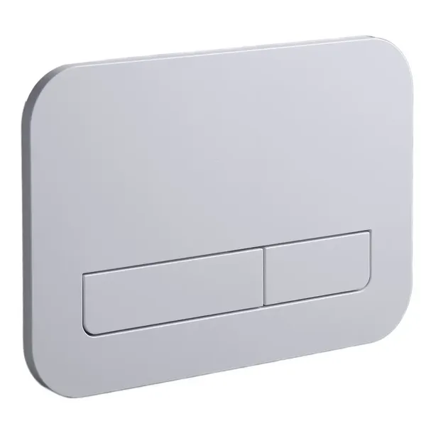 Панель змиву Koer KT-0609-01 240x160x7mm пластикова, кнопка лінійна (колір хром) (KR6130)
