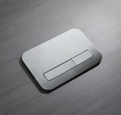 Панель змиву Koer KT-0609-01 240x160x7mm пластикова, кнопка лінійна (колір хром) (KR6130)