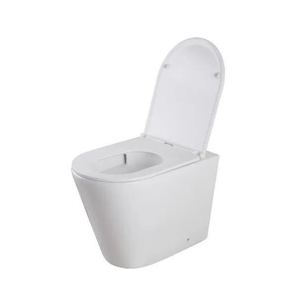 Унітаз підлоговий безбачковий Mixxus Premium Bevel-0702-T3 555х365х410mm система змиву Tornado 3.0 (MP6715)