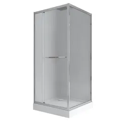 Душова кабіна з низьким піддоном Mixxus Style SCT01-90x90x200-TR Chrome прозоре скло 6мм (MI8433)