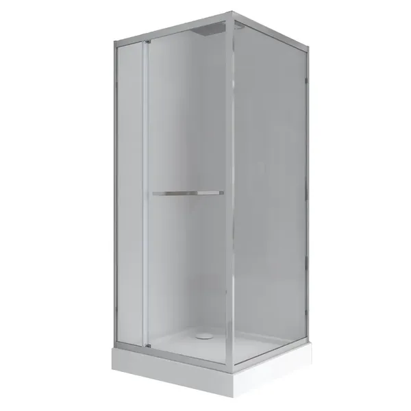 Душова кабіна з низьким піддоном Mixxus Style SCT01-90x90x200-TR Chrome прозоре скло 6мм (MI8433)