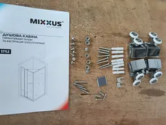 Душова кабіна з низьким піддоном Mixxus Style SCT01-90x90x200-TR Chrome прозоре скло 6мм (MI8433)