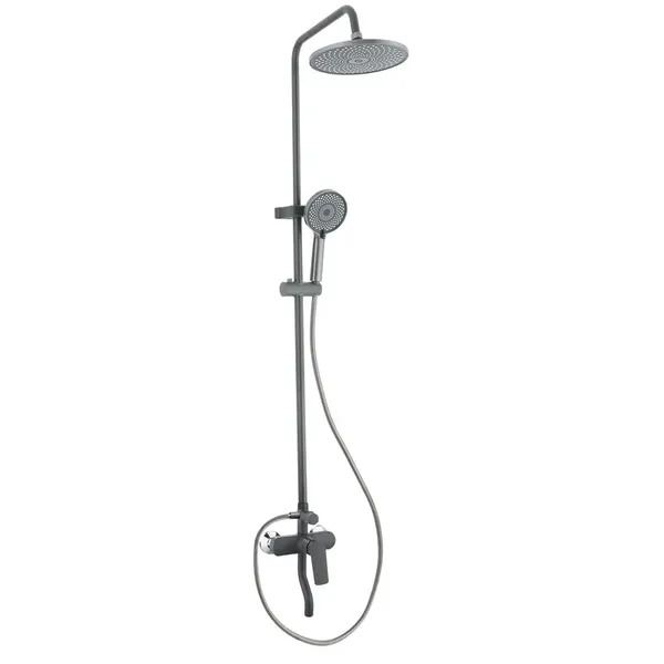 Душова колона зі змішувачем Plamix Lucas-009-J Graphite (Колір графіт) (PM6102)