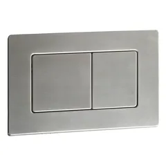 Панель змиву Koer KT-0612-02 240x160x10mm з нержавіючої сталі, кнопка квадратна SUS304 (KR6120)
