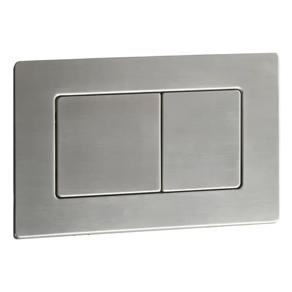Панель змиву Koer KT-0612-02 240x160x10mm з нержавіючої сталі, кнопка квадратна SUS304 (KR6120)